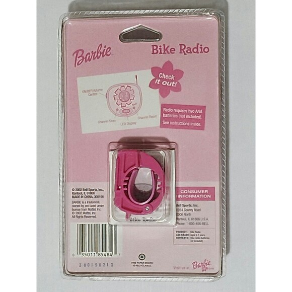 Vintage 2002 Barbie Bike Radio Cool Tunes New Sealed - Picture 3 of 4